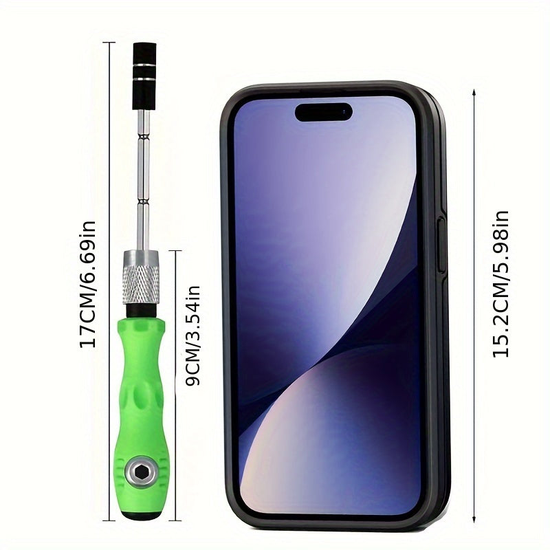 32-in-1 Precision Screwdriver Set, Multi-Functional Manual Tool Kit, No Battery Required, ABS Material, for Smartphone, Computer & Electronics Repair.