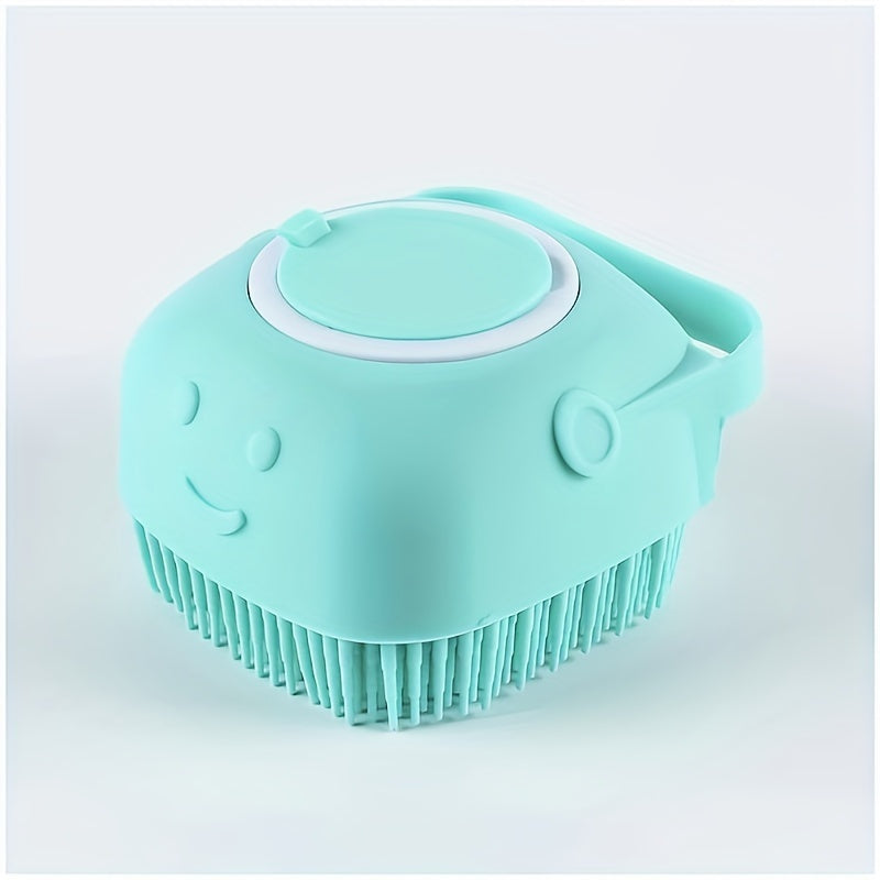 Silicone Pet Grooming Brush with Massage Balls