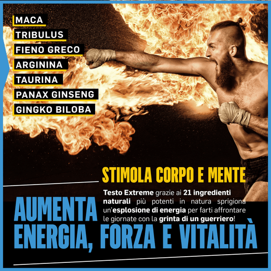 Testo Extreme 120 Capsules - 8000mg Natural Testosterone Booster with Tribulus, Fenugreek, Zinc, Arginine, Ashwagandha, Vitamins & Minerals for Strength, Energy & Endurance!