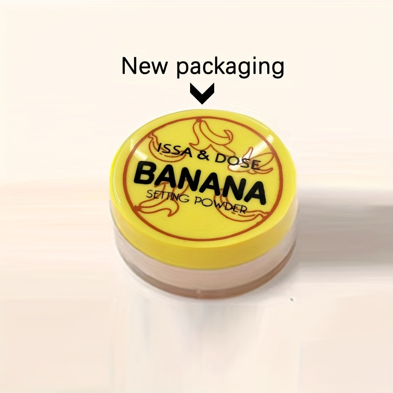 Banana Loose Setting Powder - Medium Coverage, Matte Finish, Oil Control, Suitable for All Skin Types, Long-Lasting, Weightless, Blurring Powder for All Skin Tones
