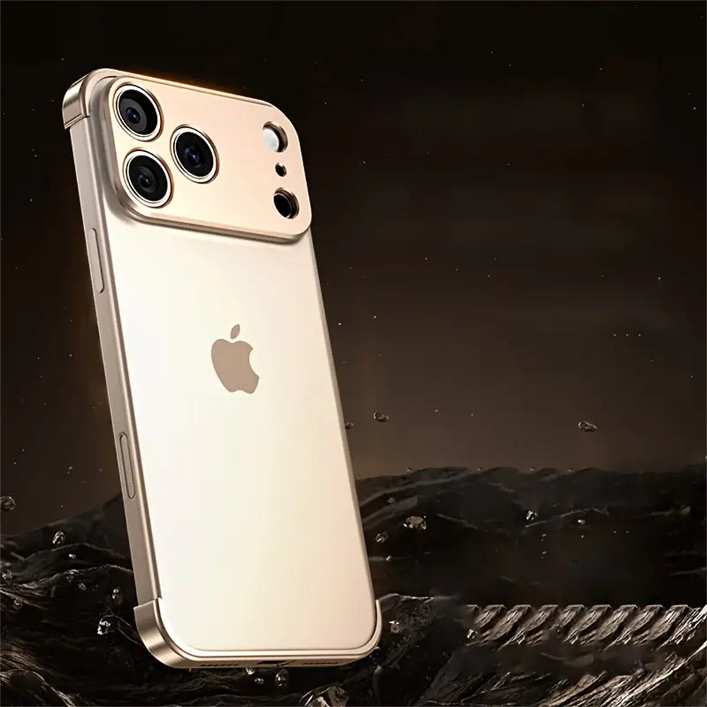 Compatible with for iphone 17 Pro / Pro Max/Air, This Uniquely Shaped Metal Corner Pad Offers Lens Protection And Is Made of Aluminum Alloy. It Provides a Bare Device Feel, Efficient Heat Dissipation, And Is Lightweight. It I