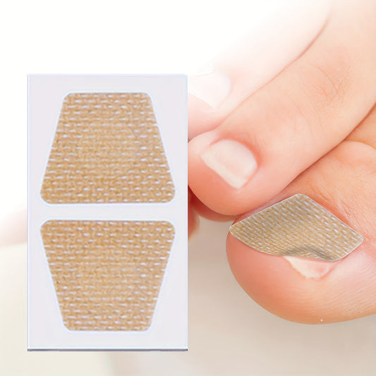 66pcs FUHOP Miracle Toenail Renewal Patches - Gentle, Breathable Tea Tree Extract for Damaged, Discolored, and Fragile Nails - Easy to Apply, Long-Lasting Care, Light Beige-Toned Design for Natural Fit, Toenail Protection | D