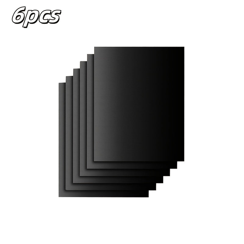 3pcs/5pcs/6pcs Oven Bottom Oven Mats, Reusable Oven Mats, for Electric Ovens, Gas Ovens, Toasters, Microwaves, Stovetops, Grills, Mostly for Outdoor BBQ, Home, RV, Travel