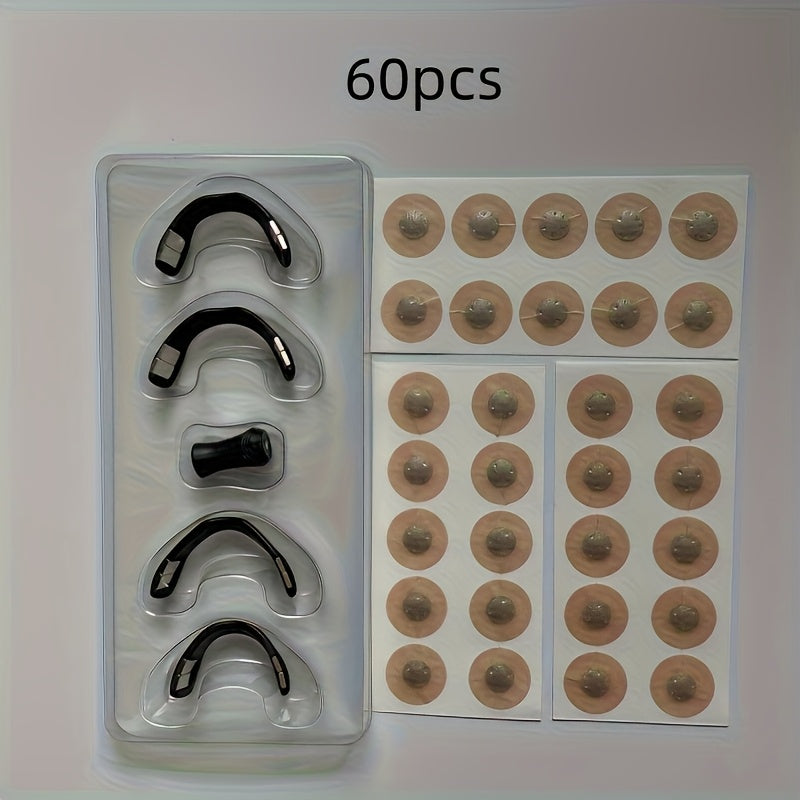 30/60pcs Oxygen Nasal Strips, Anti-Snoring Nasal Strips - Increase Oxygen Supply, Reduce Snoring, Suitable for Gifts for Family Members