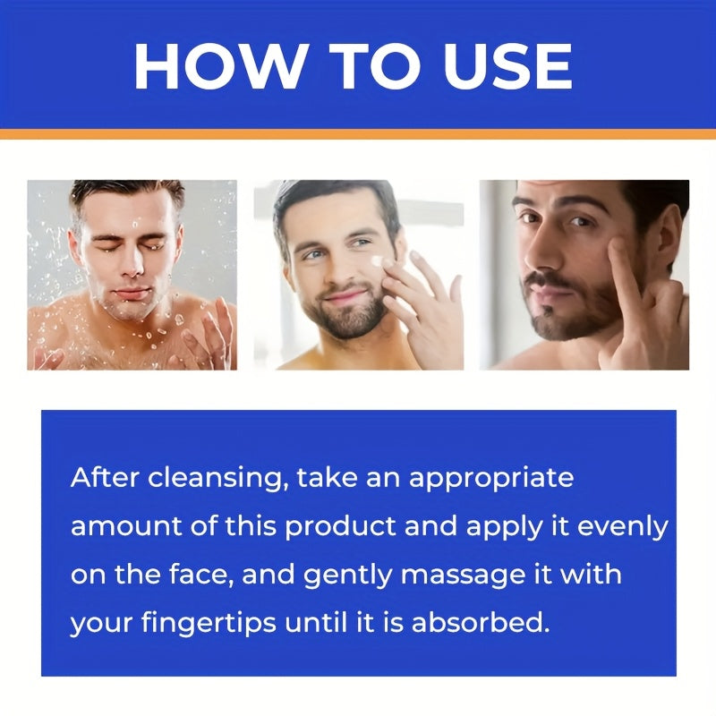 60g LUCKY MUSN Men's Retinol Collagen Moisturizing Cream with Hyaluronic Acid, Caffeine, Vitamin C & E - Firming & Lifting Skincare, 5X Smoothing, 5.5X Firming, 12% Brightening, Easy-Absorb Non-Greasy Formula for All Light Be