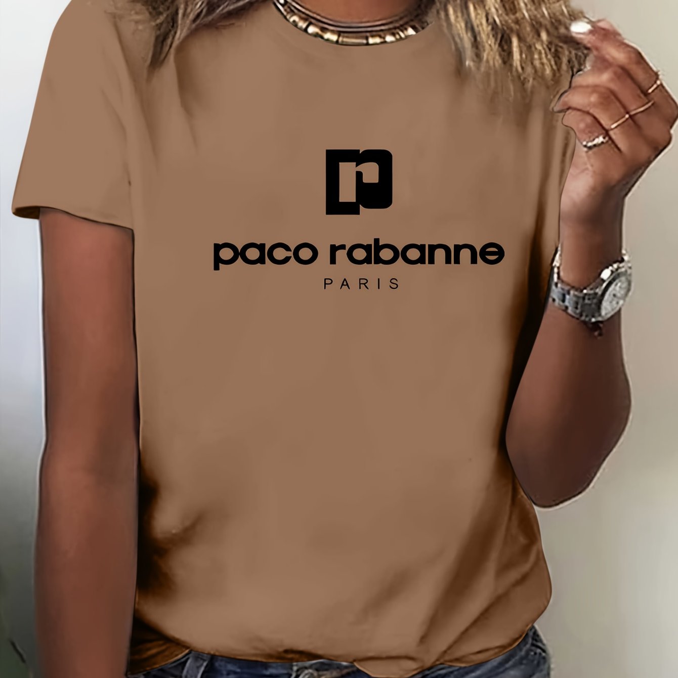 Women'S Soft Pink T-Shirt - Minimalist Elegant Y2K Retro Graphic Tee with Bold Lettering - Everyday Casual & Formal Outfits - Sizes S-XXL - Non-See-Through Fabric - Women'S Fashion Top, Ladies T Shirts, Versatile Clothing, Me