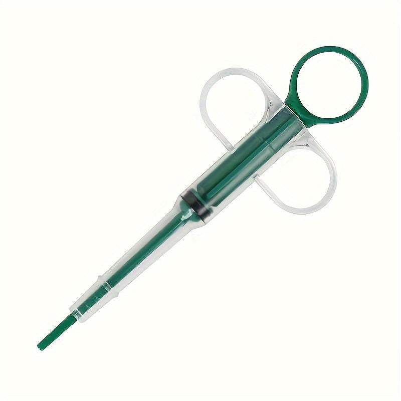 Dual-Use Pet Medicine Syringe with Soft Tip - Easy Pill Dispenser for Cats and Small Animals, Durable Plastic