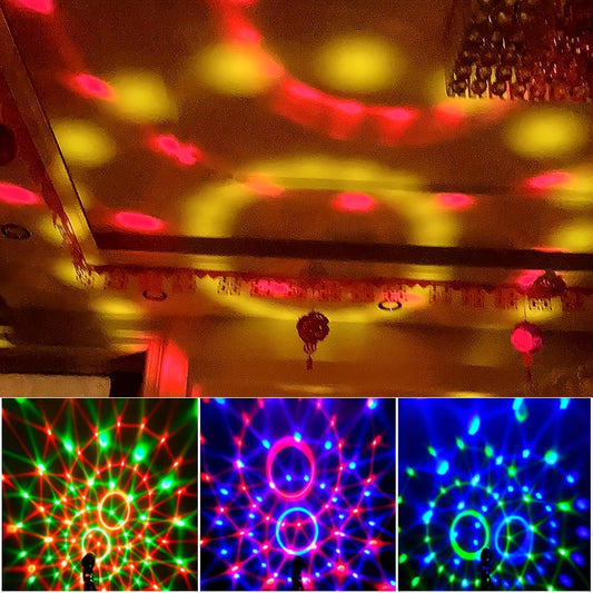 1pc Voice-Controlled RGB Disco Ball Light with 7 Modes – USB Powered, Color-Changing LED, Adjustable Stand, Remote Control, Perfect for Home Parties, Karaoke, Weddings, and Disco Events, Disco Party Decorations, Disco Light