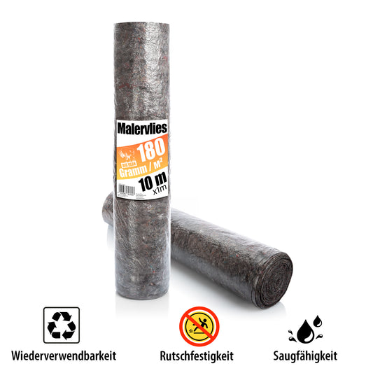 Premium 180G/M² 10M Roll with Water-Repellent Coating – Reusable Cover Fleece for Painting Supplies And DIY Enthusiasts