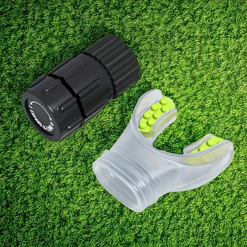 Universal Diaphragmatic Breathing Trainer, Silicone Respiratory Muscle Training Device for Improved Lung Capacity and Breathing Health, Uncharged, No Battery Required