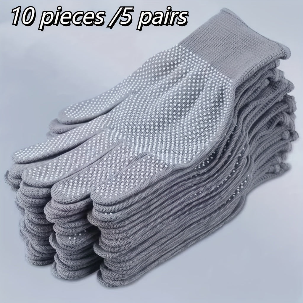 10pcs Summer Gloves, Non-Slip Gloves, Comfortable, Lightweight, Breathable, Unisex, Suitable for Outdoor Cycling, Camping, Fishing - Lightweight and Durable