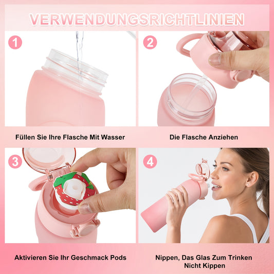 Air Bottle, 720ML/25OZ Bottle, With 5 Flavour Pods, For Outdoor Sports