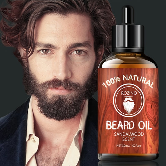 30ml Sandalwood Beard Oil, Hydrating and Moisturizing