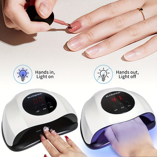 AuroraMuse Professional LED Nail Lamp with Smart Sensor Auto Shut-Off - Fast Gel Polish Dryer, USB-Powered Nail Lamp with Digital Timer, for Salon & Home Use, No Batteries Needed - Ideal for /LED Gel Polishes, Lamp for Gel Na