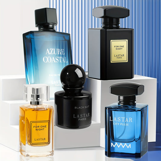 5 Bottles, Men's Perfume Set, Classic Musk, Patchouli, Vanilla, Coffee, Long-lasting Fragrance, Men's Eau De Toilette, Men's Cologne, Suitable for Multiple Occasions, Individually Packaged, Portable And Practical, Holiday Gif