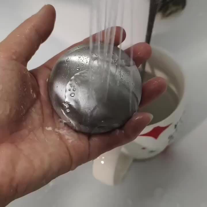 1pc Stainless Steel Oval Deodorant Soap, Odor Eliminator for Hand, Garlic, Fishy, Onion Smells, Kitchen Gadget - Essential Home Tool Without Detergent, Hand Deodorizing Soap|Smooth Texture Soap|Durable Kitchen Tool