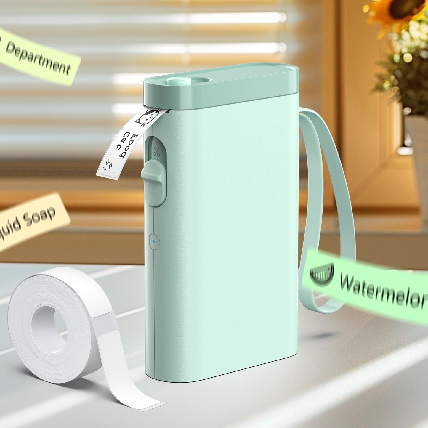 P21 Portable Label Printer, Miniature Thermal Label Printer with High Print Quality, Equipped with a High-Speed Chip and 203 DPI, Easy to Use with a Wide Range of Creative Functions and Templates for Office and Home Organizat