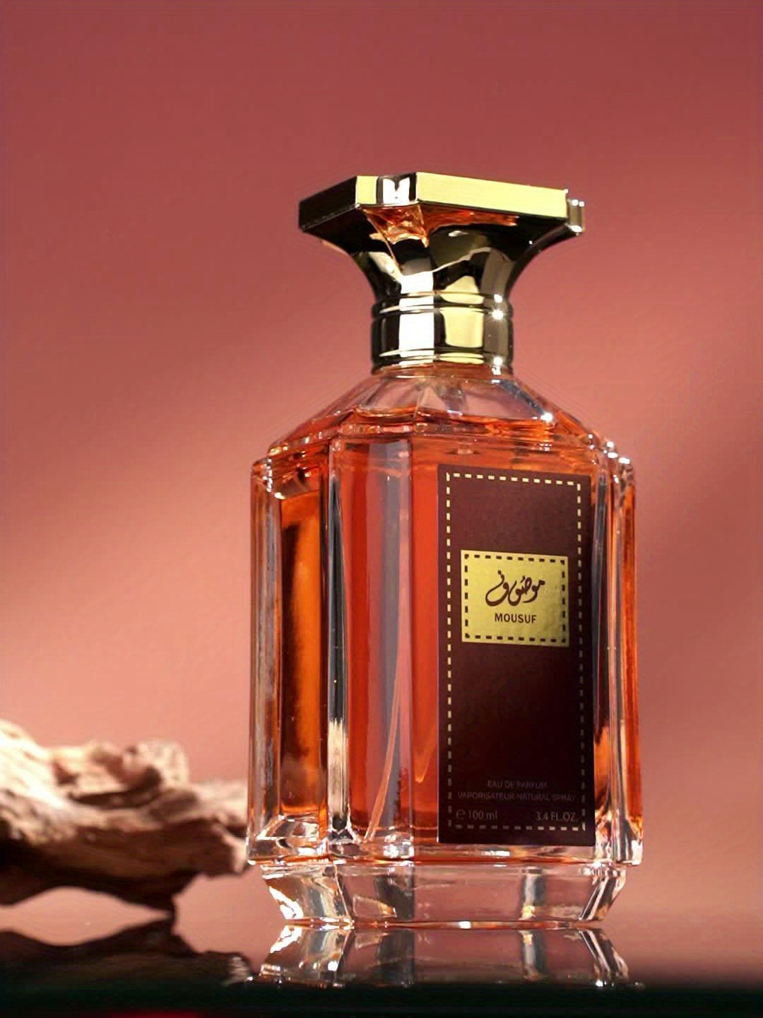 Men's Eau de Parfum - Long-Lasting Woody Perfume with Elegant Golden Accent Bottle, Sophisticated Cologne for Everyday & Special Occasions, Ideal Gift for Him - 3.4fl.oz / 100ml, Luxury Fragrance, Refined Aroma, Professional