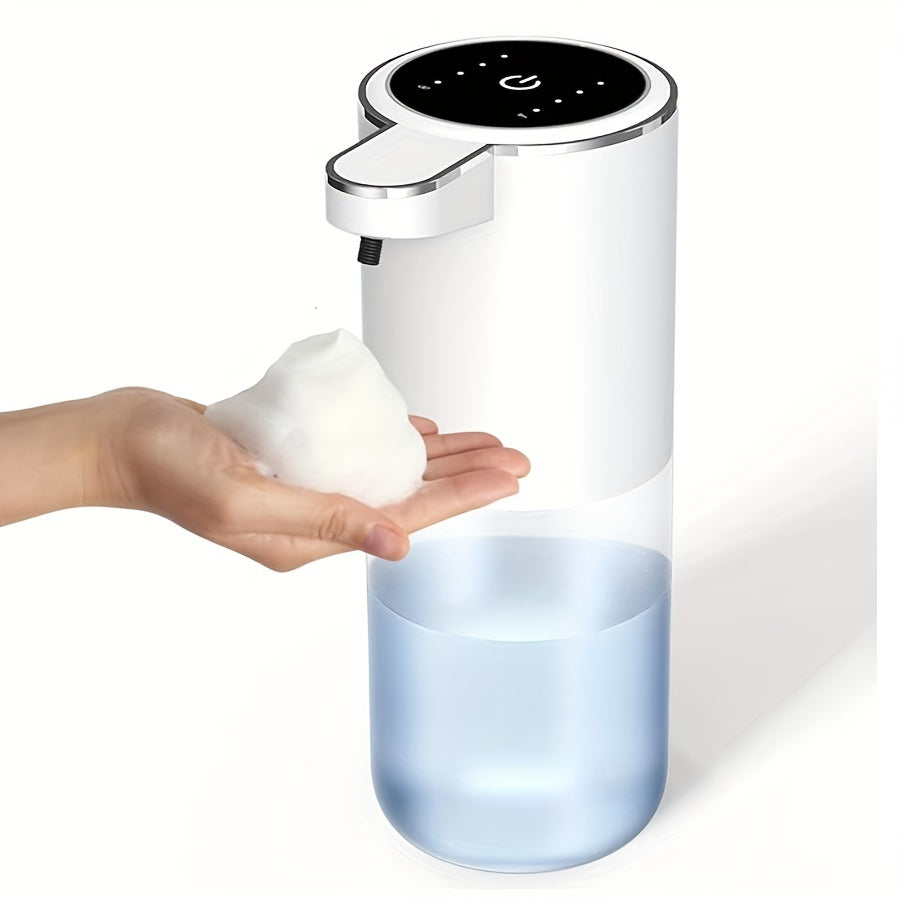 380Ml Automatic Soap Dispenser with Touchless Sensor - Wall-Mounted, Rechargeable Lithium Battery, USB Charging, Modern Black Design for Bathroom And Kitchen, Bathroom Soap Dispenser|Modern Soap Dispenser|Touchless Soap Dispe