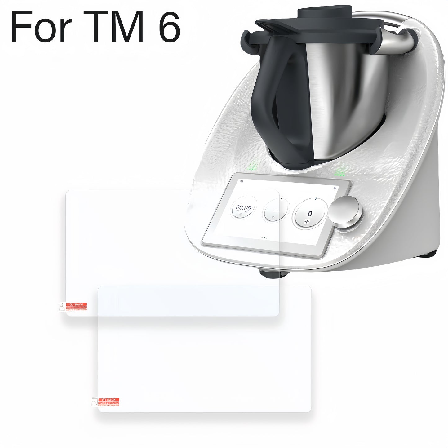 2pcs TM7 TM6 Screen Protector Compatible with Thermomix TM7 TM6 Tempered Glass High Alumina Tempered Glass Blender Kitchen Accessories Protector film