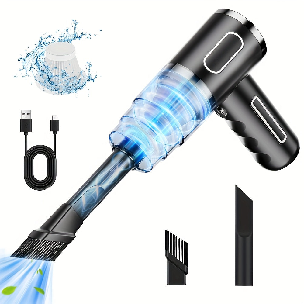 BELlBUY Portable Cordless Handheld Vacuum Cleaner, 6000Pa Powerful Suction for Cars, Computers, Sofas, Offices, Pets, and Homes - Includes Multiple Nozzles, USB Rechargeable, Low Noise, Car Vacuum Cleaner