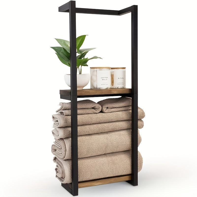 2-layer/2pcs/ 1pc bathroom decoration and accessories, bathroom towel rack, bathroom storage rack and storage blanket ladder, throwing blanket towel rack, bathroom accessories towel rack, farm stay items blanket ladder, bathr