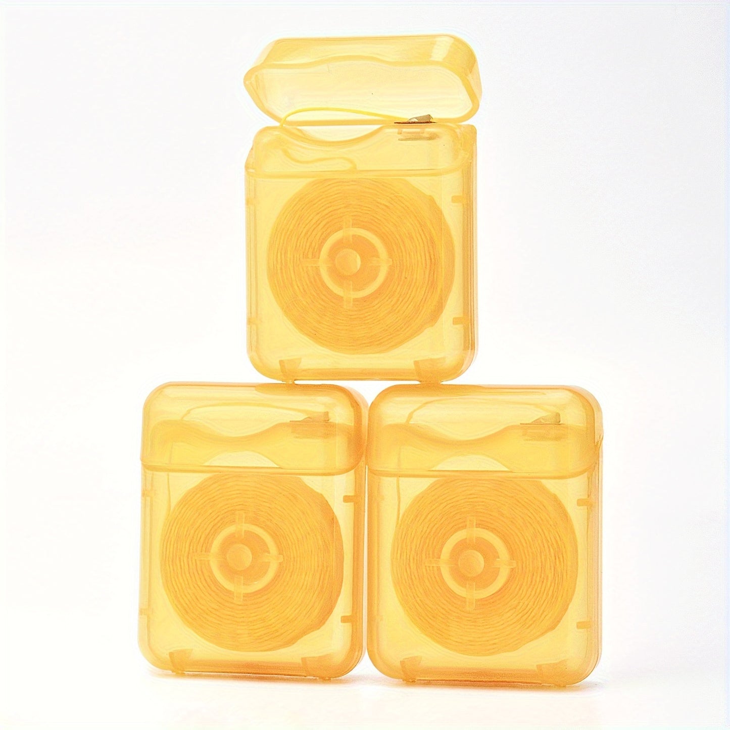 1pc/2pcs/3pcs Pineapple Flavored Dental Floss, 50.0 meter Long, Expands When Exposed to Saliva, Increases The Contact Surface Between Teeth, Has Deep Oral Cleaning Function, Can Be Paired with a Portable Dispenser, Suitable f