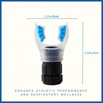 Universal Diaphragmatic Breathing Trainer, Silicone Respiratory Muscle Training Device for Improved Lung Capacity and Breathing Health, Uncharged, No Battery Required
