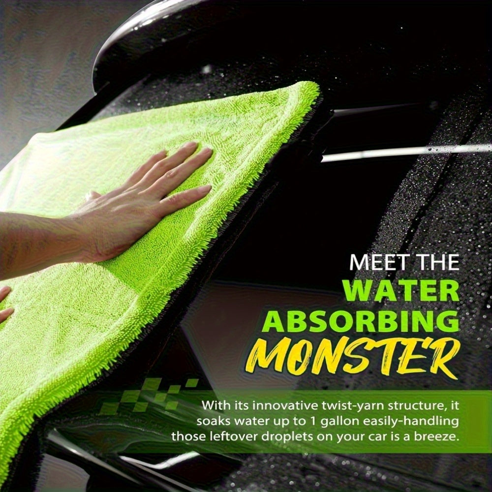 Full-Size SUV Truck Drying Towel - 121.92cm x 60.96cm Dual-Sided Microfiber, High Absorbency & Scratch-Resistant, Machine Washable for Car Cleaning & Drying, Vehicle Wash Accessories, High Absorbency Fabric