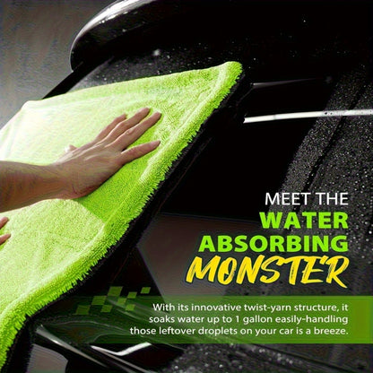 Full-Size SUV Truck Drying Towel - 121.92cm x 60.96cm Dual-Sided Microfiber, High Absorbency & Scratch-Resistant, Machine Washable for Car Cleaning & Drying, Vehicle Wash Accessories, High Absorbency Fabric