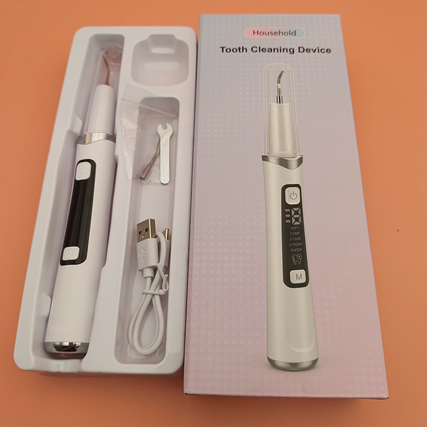 2025 New Electric Teeth Cleaner, Multi-functional Teeth Cleaning Tool, Rechargeable Teeth Cleaner, Travel Portable Set, Holiday Gift