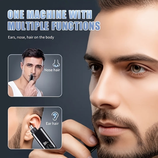 FEIYBA Electric Nose Hair Trimmer for Men & Women - USB Rechargeable, Intelligent Battery Display