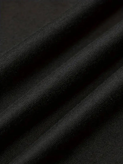Women's Elegant Black DR Letter Print maxi dress - Side Slit Formal & Casual evening gown, Machine Washable for Parties, Office, Everyday Outfits - Spring/Fall/Summer Long Dress, Elegant Evening Dresses, Party Dress, Trendy F
