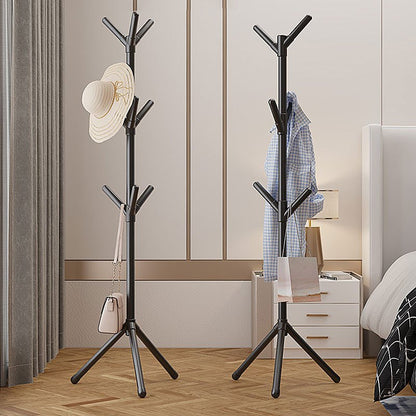 1pc Minimalist 9-Branch Coat Rack – Perfect for Hanging Clothes, Jackets, Trench Coats, Caps, Bags & Accessories with Ease. Black and White Design Complements Any Decor Style to Keep Your Space Neatly Organized