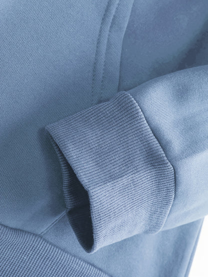 Men's & Women's Hoodie - Royal Blue Sweatshirt with Drawstring Hood, Front Kangaroo Pocket - All-Season Casual Pullover for Everyday & Formal Outfits - Machine Washable Hooded Sweatshirt, Sweater Hoodie, Versatile Outfit Piec