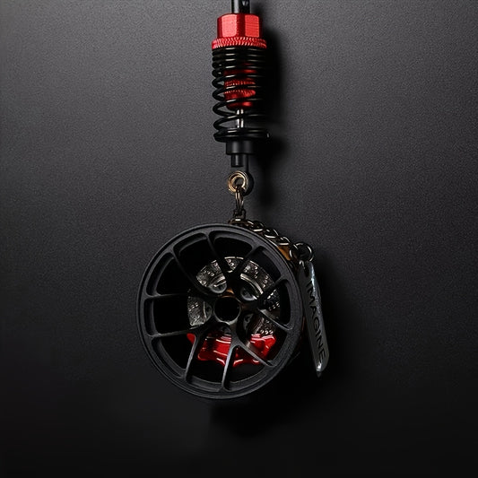 Cool Car Wheel Shock Absorber Pendant, Car Wheel Hanging Ornament, Rearview Mirror Car Interior Decoration
