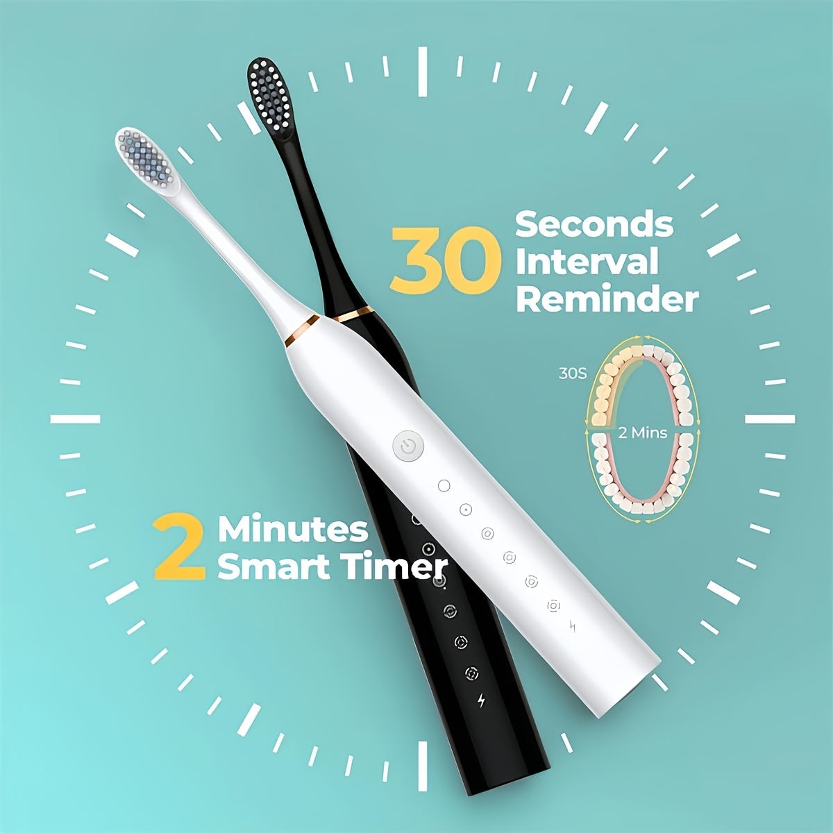 All-in-one care solution - Deep cleaning gum care, ultra-long battery life, travel case set high-end oral care artifact.