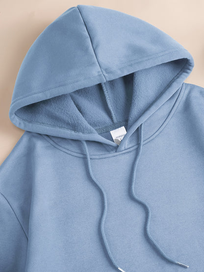 Men's & Women's Hoodie - Royal Blue Sweatshirt with Drawstring Hood, Front Kangaroo Pocket - All-Season Casual Pullover for Everyday & Formal Outfits - Machine Washable Hooded Sweatshirt, Sweater Hoodie, Versatile Outfit Piec