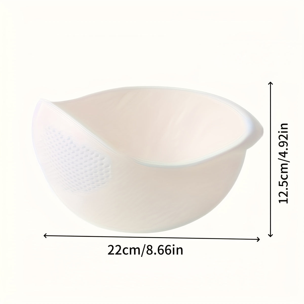 1pc Heavy-Duty Colander Basket - Large Capacity Kitchen Strainer with Non-Slip Base, Rapid Draining for Washing Rice, Vegetables, Fruits, Eggs - Easy-Grip Handle & Safe Edges - Dishwasher Safe - Ideal for Home & Professional