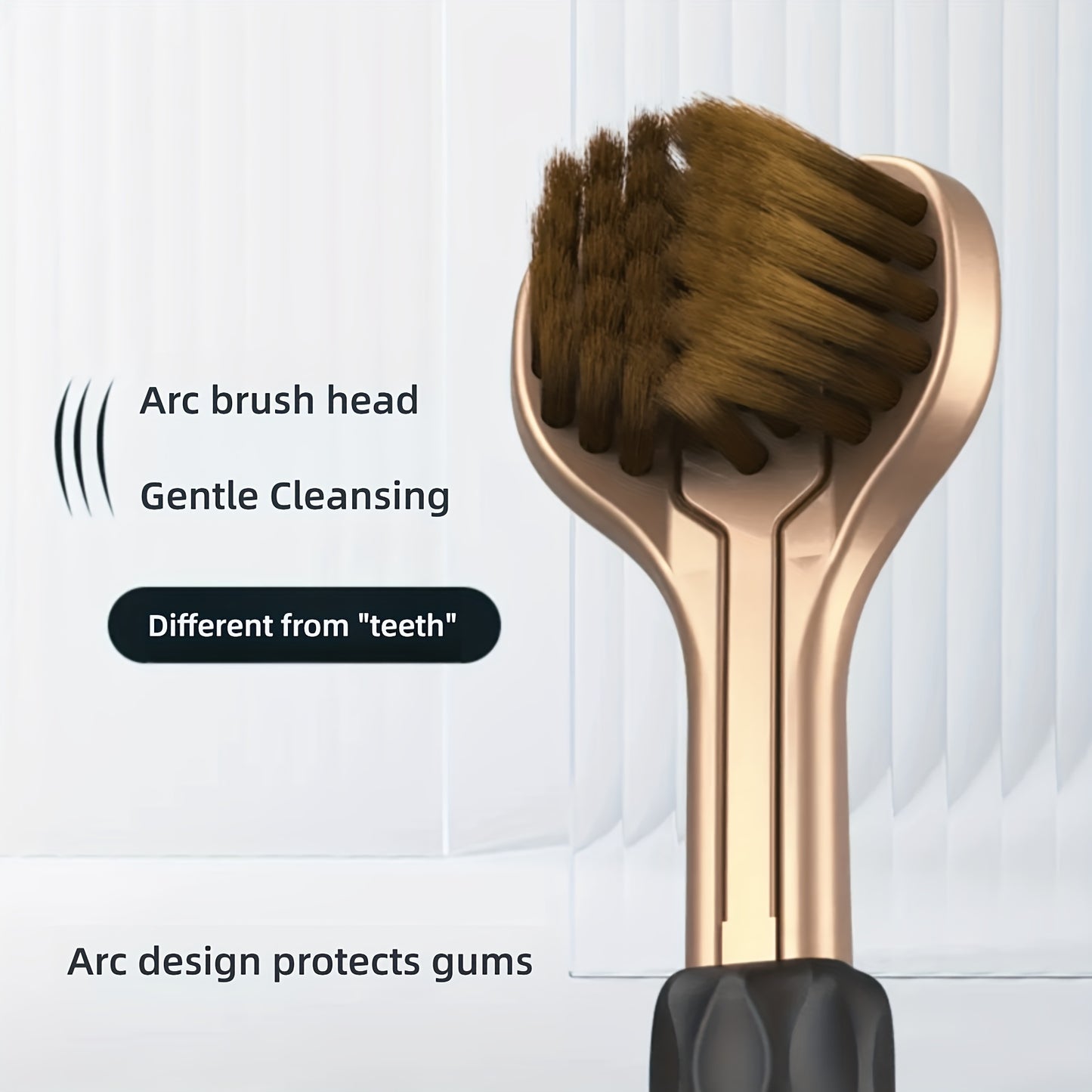 2pcs Ergonomic Triple-Sided Soft Bristle Toothbrushes, Microfiber Bristles, Unscented Full-Head Manual Toothbrush Set, for Unisex-Adult Deep Clean & Gum Protection with Tongue Scraper