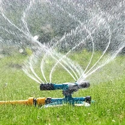 360-Degree Rotation Sprinkler Head, Manual Lawn Irrigation Sprinkler with Adjustable Spray Nozzles, Durable Plastic Garden Sprinkler for Efficient Plant Watering and Outdoor Landscaping