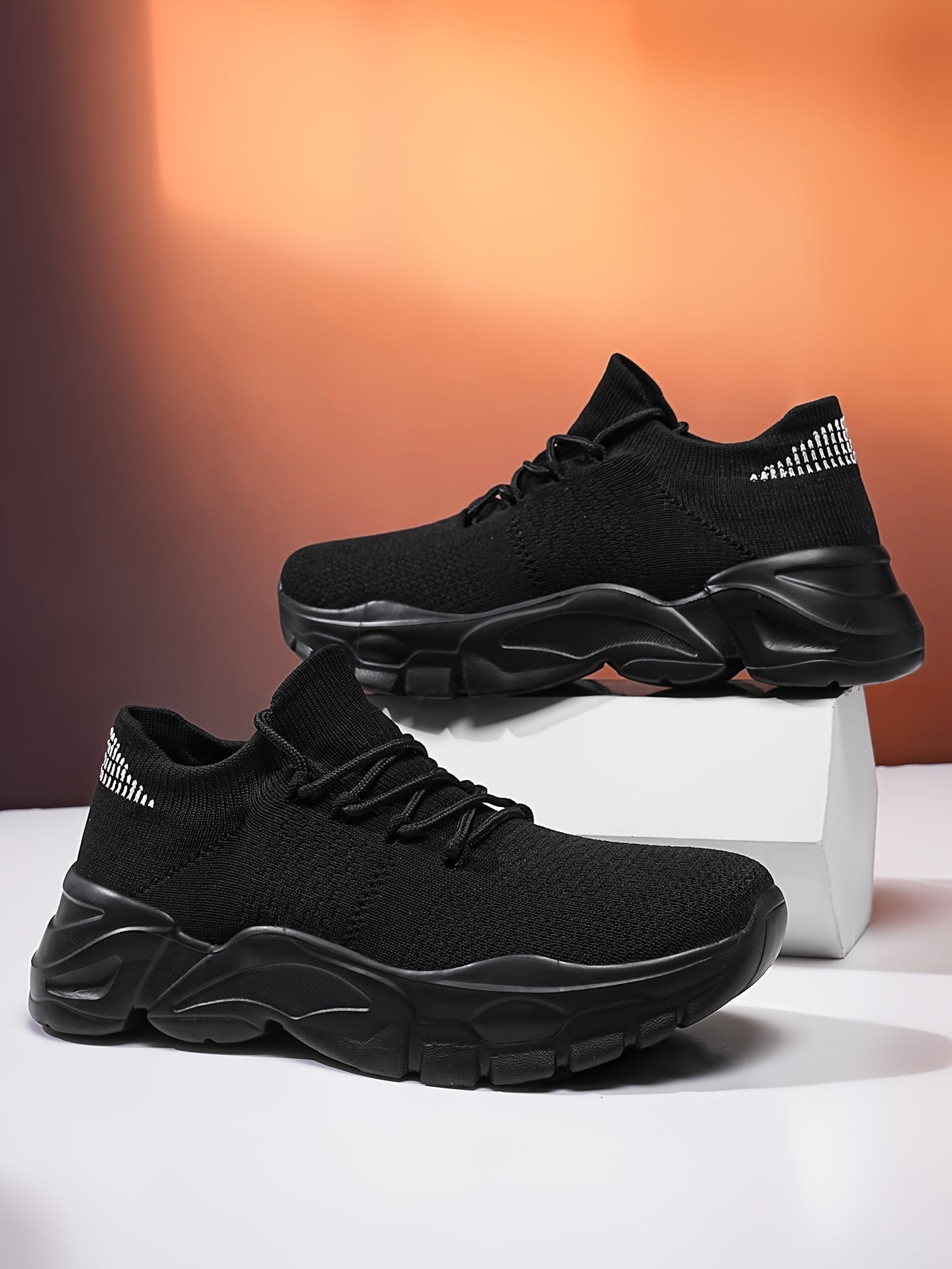 Men's Breathable Comfortable Casual Sneakers - White Low-Top Lace-Up Shoes with EVA Cushioned Sole for All-Season Outdoor Running & Daily Wear, Allseason Running | Minimalist Design | Comfortable Footwear