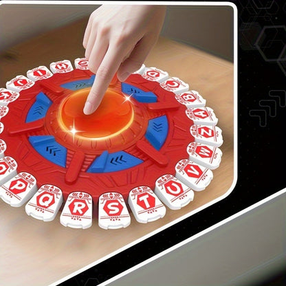 German Alphabet Spinner Game Toy - Educational Learning Board Game with Spinner Wheel for & Kids, Interactive Letters A-Z, Parent-Child Teaching Tool, Birthday/Christmas/Halloween Gift for Early Language Development