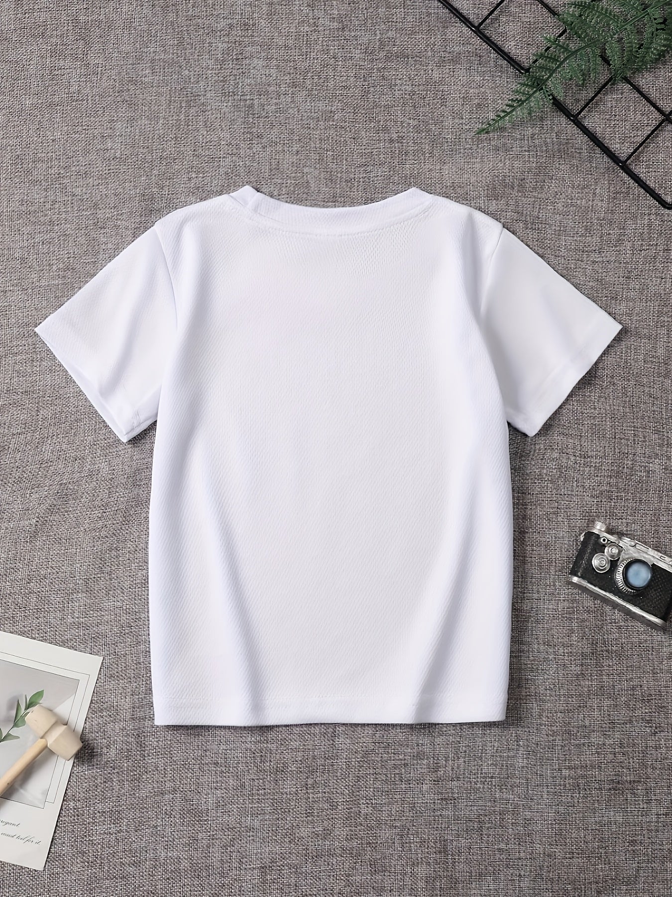 Dad+Me" Matching Father-Son T-Shirts - Boys' Casual Crew Neck Tee with Cartoon Handprint Design, Soft Breathable Fabric, Regular Fit for Spring Summer Fall, Cute T Shirts, Everyday Outfit, Trendy Graphic Tee, Comfortable Mate