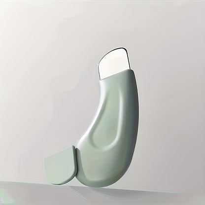 Ergonomic Blackhead Removal Tool – Gentle Facial Pore Cleanser for and Blackheads, Non-Electric Skincare Spatula with Textured Surface, Light Green Handle for Easy Grip, Pore Cleaning Accessory