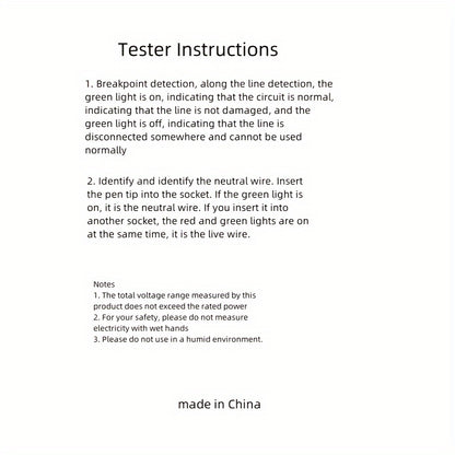 Set of 2 Smart Touch Voltage Testers Featuring Dual Heads And LED Lights - Ideal for Electrical Checks And Fault Location