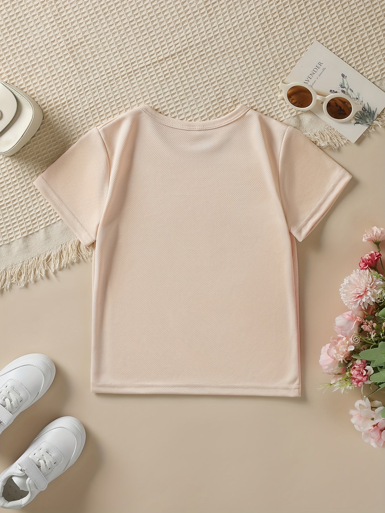 Summer Fashion Girls' Short-Sleeve T-Shirt "DADDY's GIRL" Leopard Print Casual Versatile Top NY-DX5545