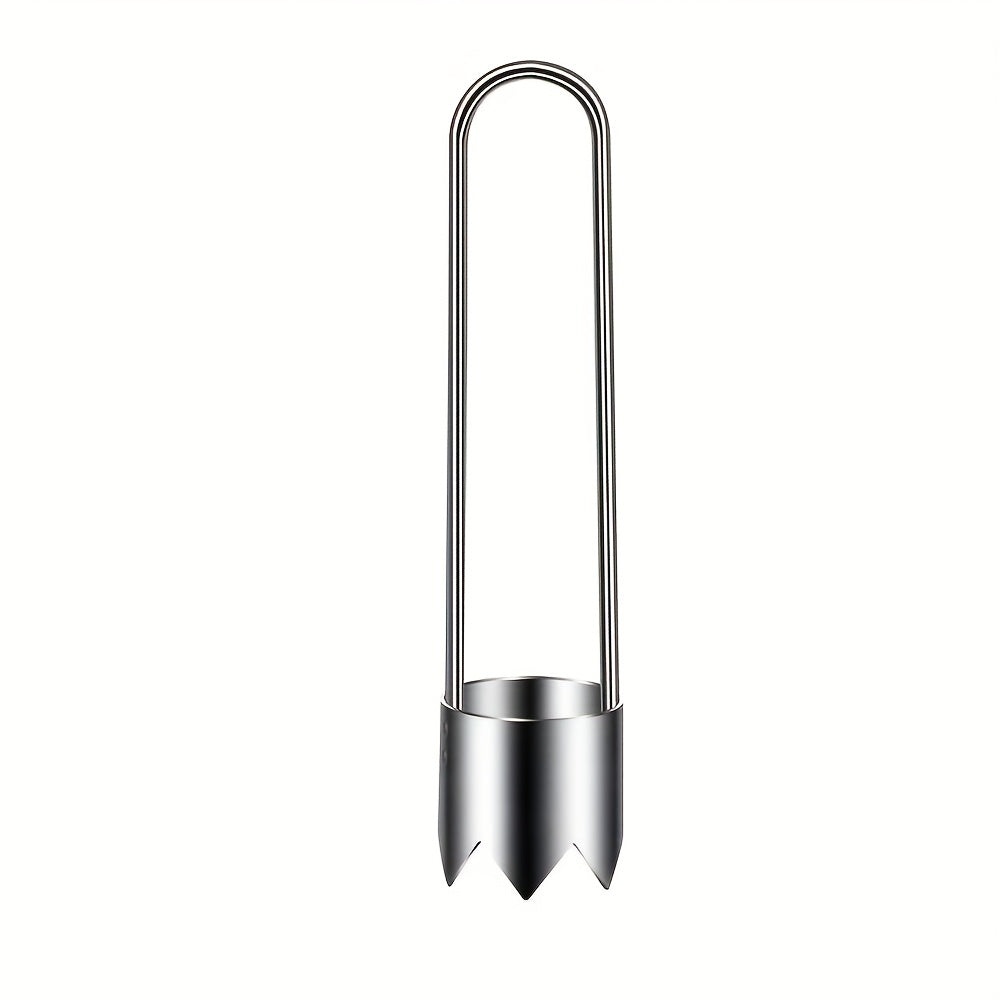 1pc Stainless Steel Fruit and Vegetable Corer, Seed Remover for Red Bell Peppers, Apples, Pears, Tomatoes, Peppers - Durable and Easy-to-Use Kitchen Tool, Seed Removal Tool | Modern Kitchen Gadget | Durable Kitchen Tool, Vege
