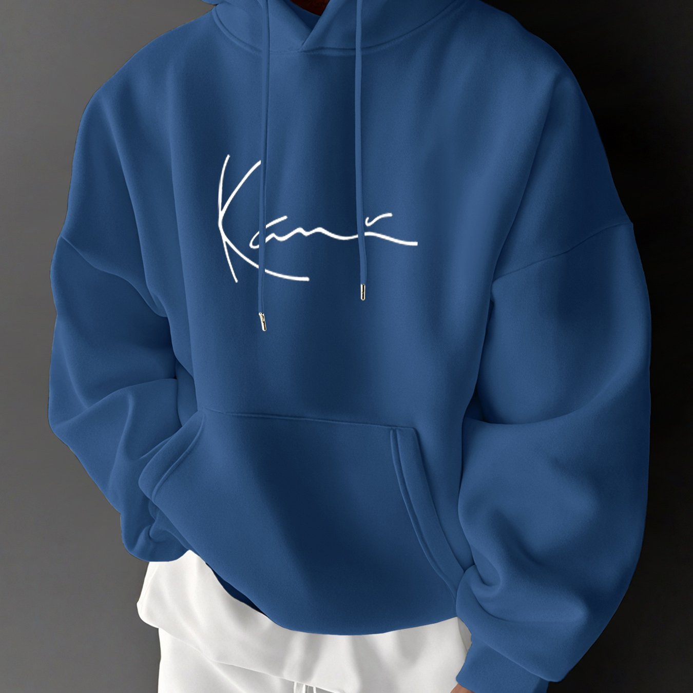 Men's & Women's Hoodie - Royal Blue Sweatshirt with Drawstring Hood, Front Kangaroo Pocket - All-Season Casual Pullover for Everyday & Formal Outfits - Machine Washable Hooded Sweatshirt, Sweater Hoodie, Versatile Outfit Piec