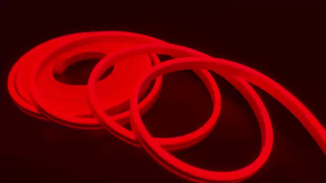 1pc, Car Modification Red LED Neon Light Strip with Button Control, Bendable and Cuttable